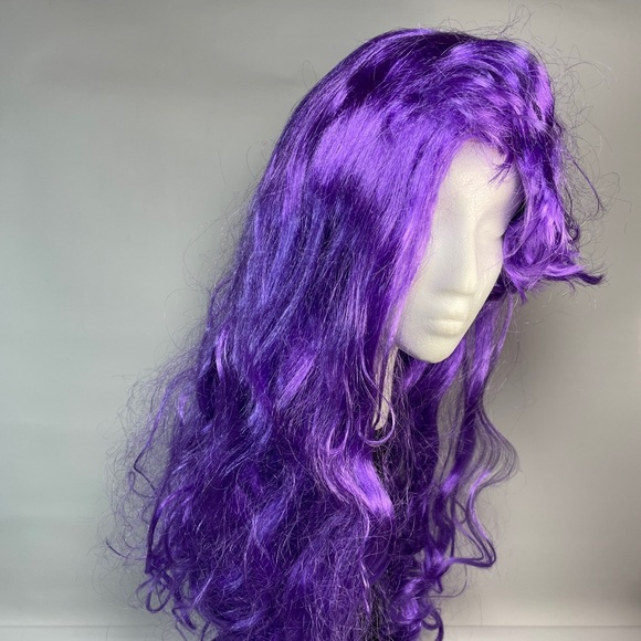 Leg Avenue Starbright Long Wavy Wig Purple OS - Picture 2 of 12